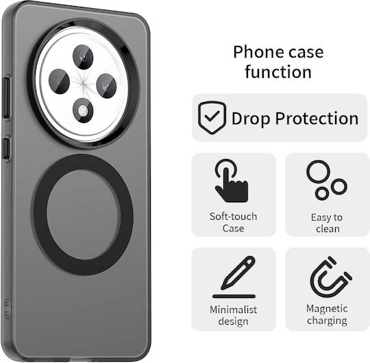 Techsuit Back Cover Σιλικόνης Μαύρο (Oppo Reno12 F / FS)