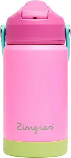 Zingies Luca Неръждаема Стомана Детска Бутилка За Вода 350мл 12oz Розова