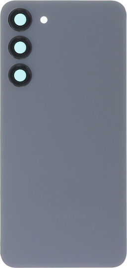 Samsung Galaxy S23 Ultra Battery Door + Battery Door Adhesive + Back Camera Lens Bezel Graphite OEM