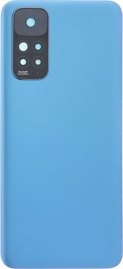 Xiaomi Redmi Note 11 Battery Door Blue OEM Mobile Phone Replacement Covers Battery Door Adhesive Back Camera Lens Bezel