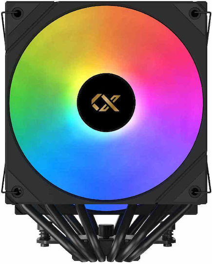 Xigmatek AK6 Dual Digital CPU Kühlung für Socket /A/M/4/A/M/5/1/2/0/0/1/7/0/0/ mit ARGB Beleuchtung Schwarz