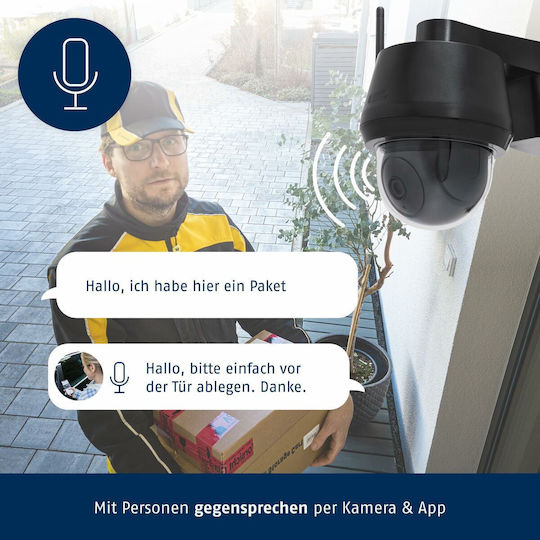 Abus PPIC52520B IP Surveillance Camera Wi-Fi 4K Waterproof with Two-Way Communication