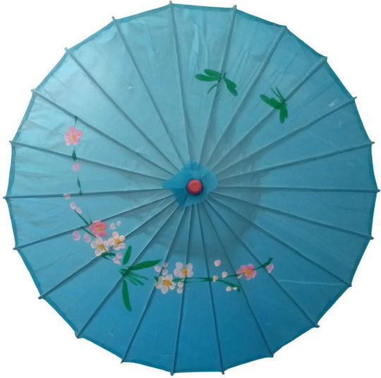 Kokoracostume Carnival Accessory Geisha Umbrella 54cm Turquoise