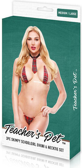 Skimpy Schoolgirl Bikini Cravat Set 3 Piese