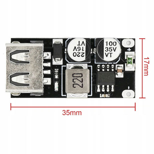 Rosfix 1-Kanal Spannungswandler Ladegerät 2.0 3.0 Usb Step Down