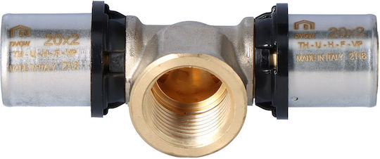 Purmo Cleverfit Tee Branch Internal Thread 20x1/2" Gwx20