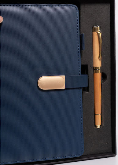 Peterson Notebook A5 Ruled Blue