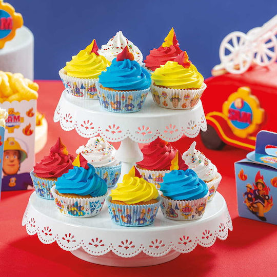 Decora Fireman Sam Muffin Liners 50x32mm 36 Pieces