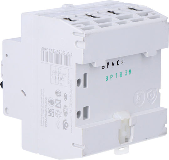 Eaton Ρελέ Ράγας Διαρροής 25A Τετραπολικό με Τάση 400V
