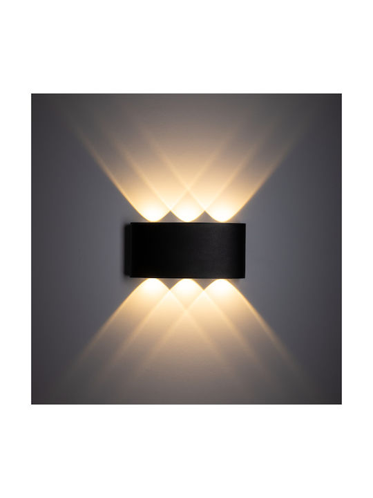 TK Lighting Lamp Wall LED Black