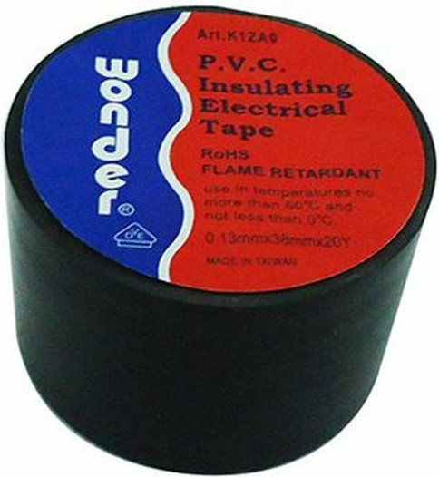 Eurolamp Insulation Tape 38mm x 20m Black