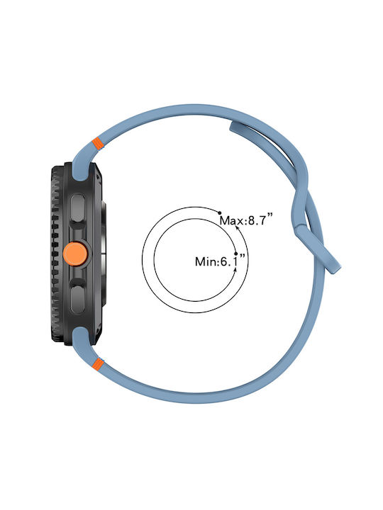 Techsuit Λουράκι Σιλικόνης Μπλε (Samsung Galaxy Watch8, Watch8 Classic)