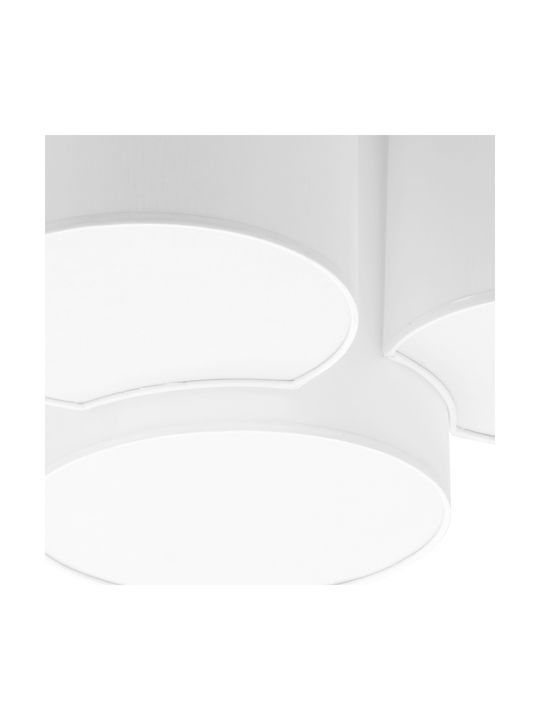 TK Lighting Таванно осветление 69бр Бяла с Фасунга E27