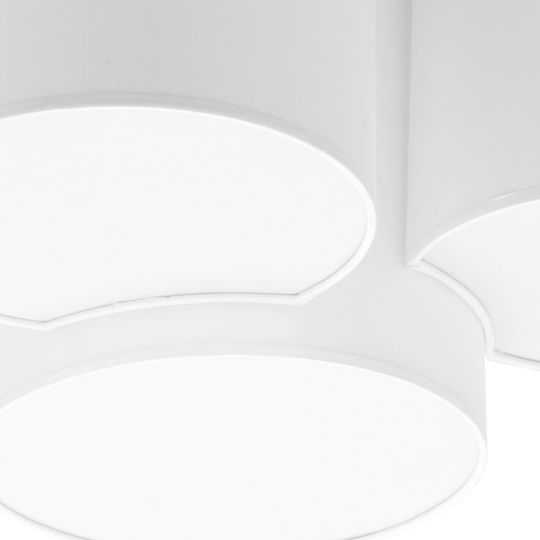 TK Lighting Πλαφονιέρα Οροφής 69εκ. Λευκή με Ντουί E27