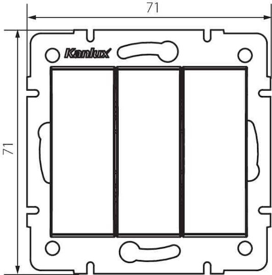 Kanlux Διακόπτης Ράγας 250V