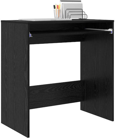 Γραφείο Υπολογιστή Lumarko Ξύλινο Μαύρη Δρυς 77.5x43x79εκ.