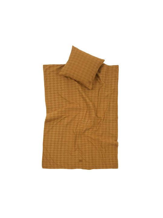 Nobodinoz Βρεφική Παπλωματοθήκη Mustard 100x140εκ.