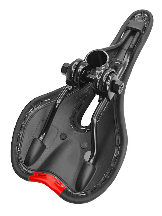 C-tech Bike-0042 Sattel, Anatomisch, Φ22.4mm 28 X 13cm, Schwarz