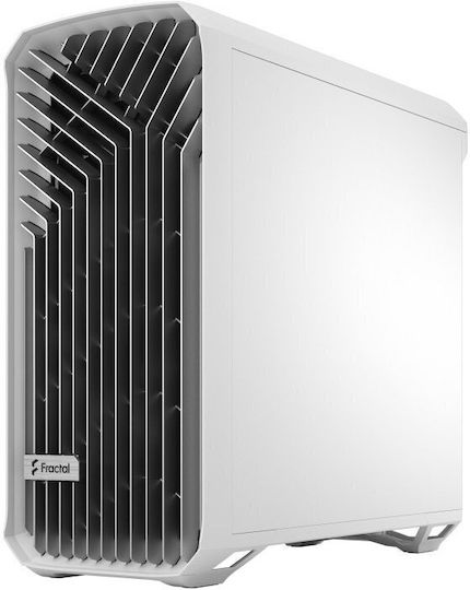 Fractal Design Torrent Gaming Midi Tower Computer Case with Side Window White TG Clear
