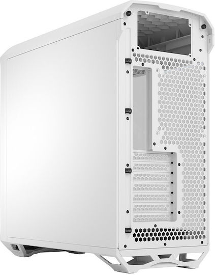 Fractal Design Torrent Gaming Midi Tower Computer Case with Side Window White TG Clear