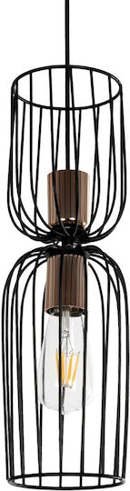 GloboStar Lavera Pendant Light Gold Grid with Socket E27 14x14x44cm