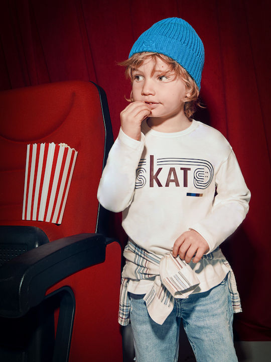 Kids' Shirt Long Sleeve Blue Skate