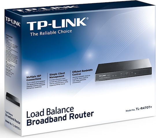 TP-LINK TL-R470T+ v6 Router με 4 Θύρες