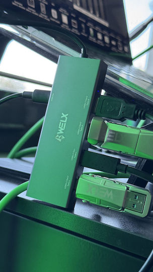 Welx WL2 Hub 5 Θυρών USB 3.2 με σύνδεση USB-C / USB-A