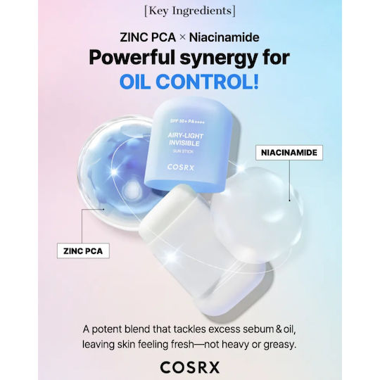 Cosrx Light Invisible Слънцезащитен Стик За Лице SPF50+ 19гр