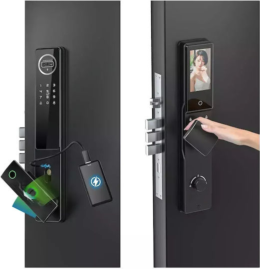 Lacăt Electronic în culoare Negru cu Conectivitate Wi-Fi MMDSY136