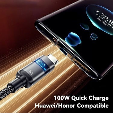 VFAN USB 2.0 Cable USB-C male - USB-A 66W PD Ασημί 1m