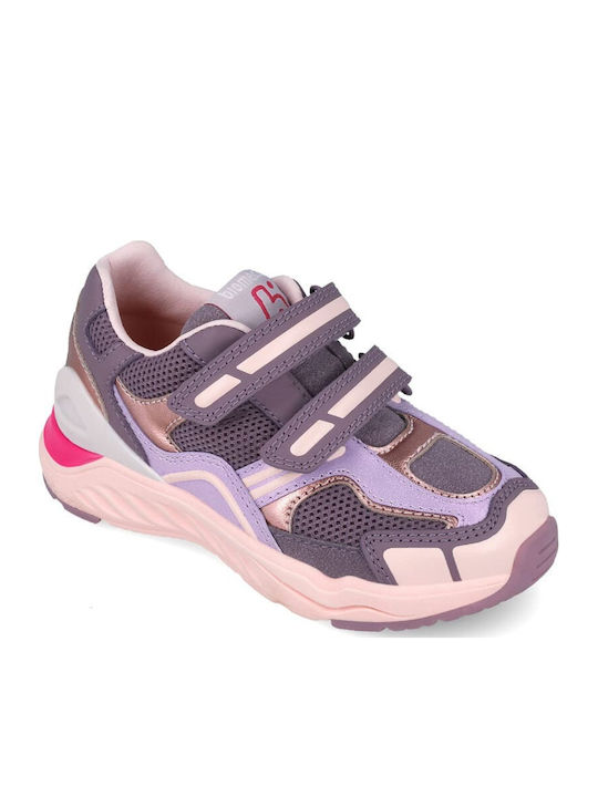 Παιδικά Sneakers Ανατομικά με Σκρατς Μωβ