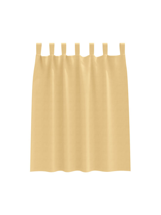 vidaXL Set of Beige Blackout Window Curtains with Tab Top 140x140cm