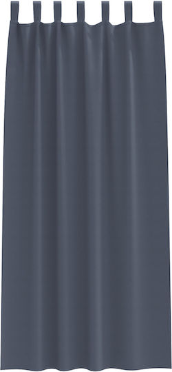 vidaXL Σετ Κουρτίνες με Τιράντες Γκρι 140x225εκ.