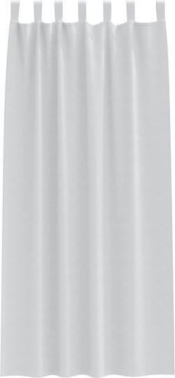 vidaXL Σετ Κουρτίνες με Τιράντες Γκρι 140x225εκ.