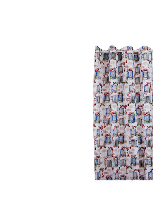 Decocraft Window Curtain with Grommets Blue 140x260cm