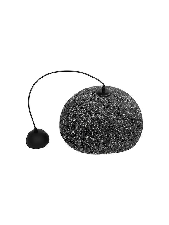 GloboStar Stone Hängelampe Gray Glocke mit Fassung E27 35x31x26cm.