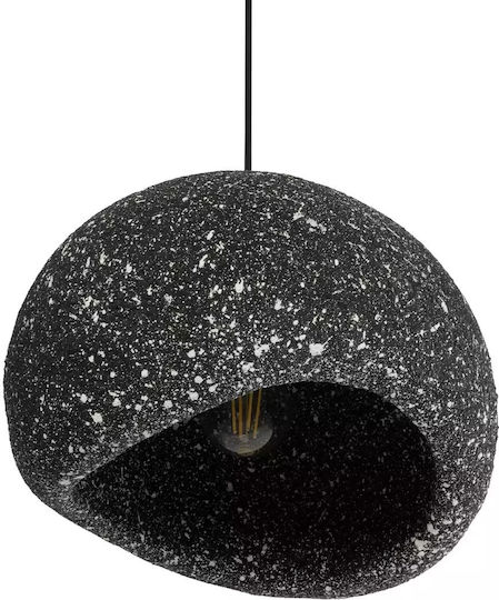 GloboStar Stone Hängelampe Gray Glocke mit Fassung E27 35x31x26cm.