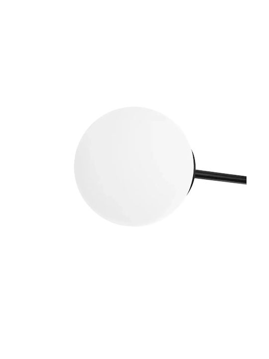 GloboStar Globus Pendant Light Black Ball with Socket E27 65x15x23cm
