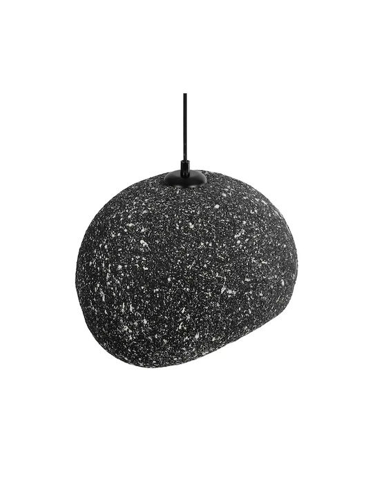 GloboStar Stone Hängelampe Gray Glocke mit Fassung E27 35x31x26cm.