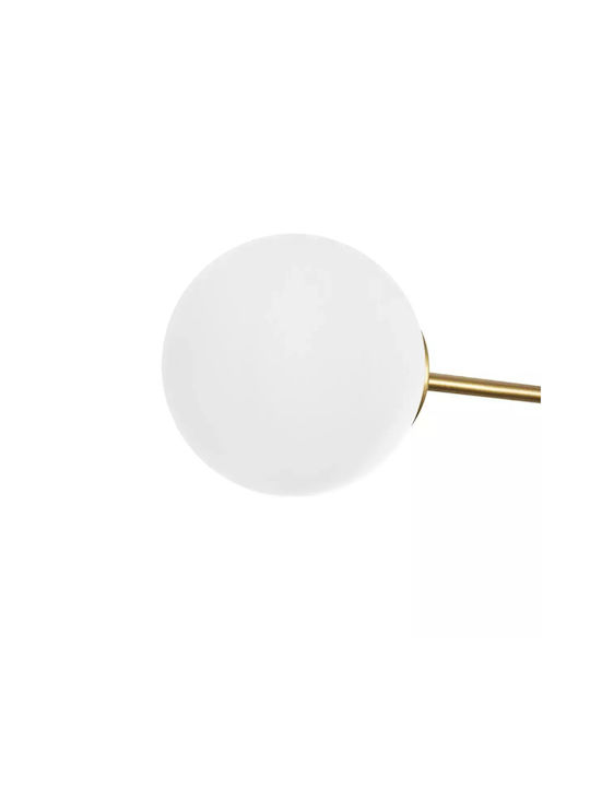 GloboStar Globus Pendant Ceiling Light Gold Ball with E27 Socket 62x15x23cm