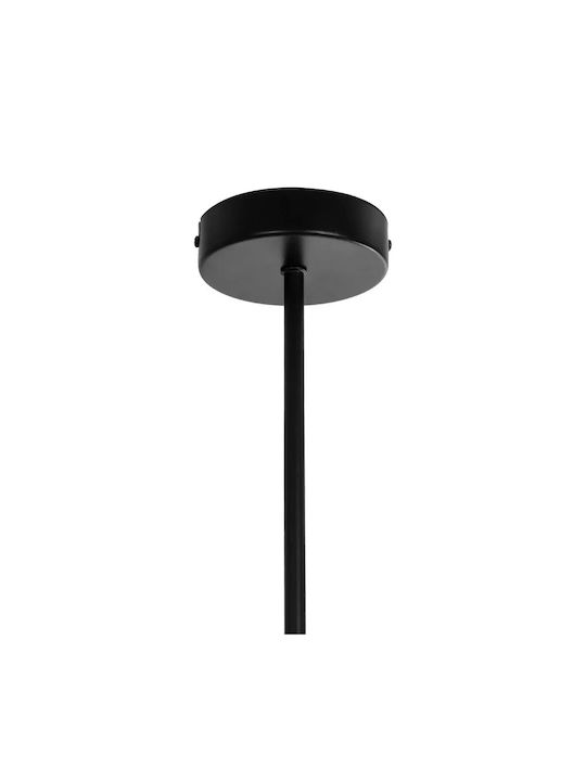 GloboStar Globus Pendant Light Black Ball with Socket E27 65x15x23cm