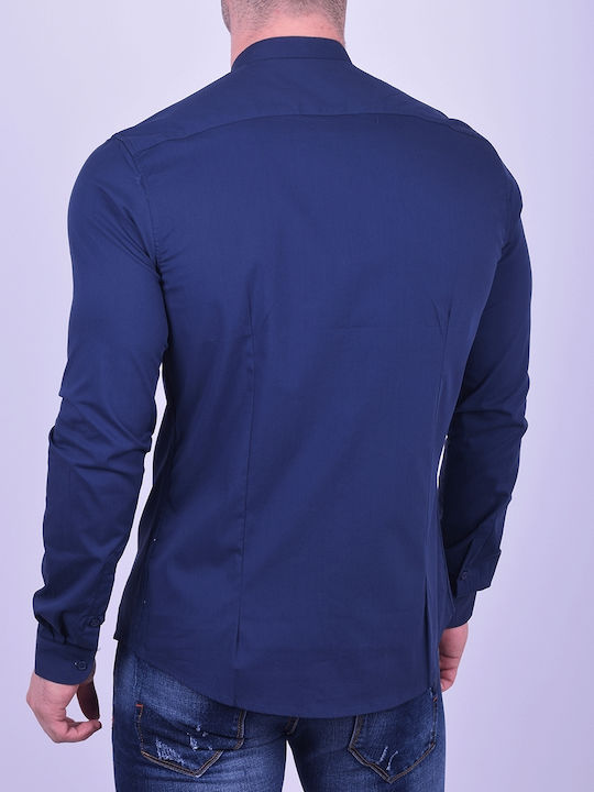 Long-sleeved Shirt Dark Blue, Blue