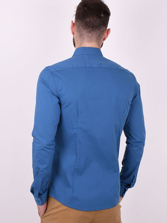 Langärmlig Hemd Blue