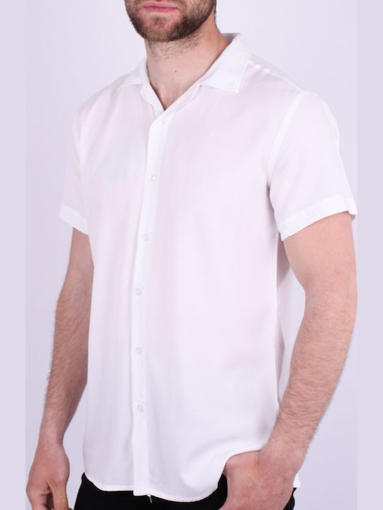 Kurzärmlig Hemd White