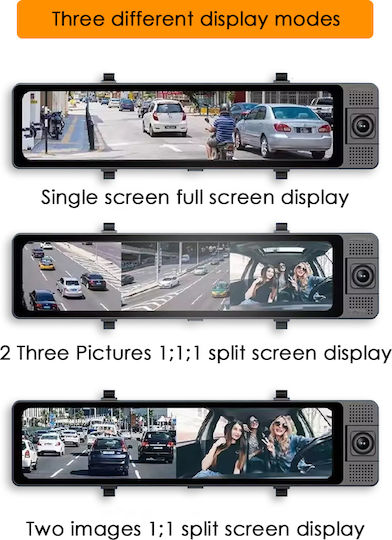 Carmedia Mirror Car DVR Set with Rear Camera
