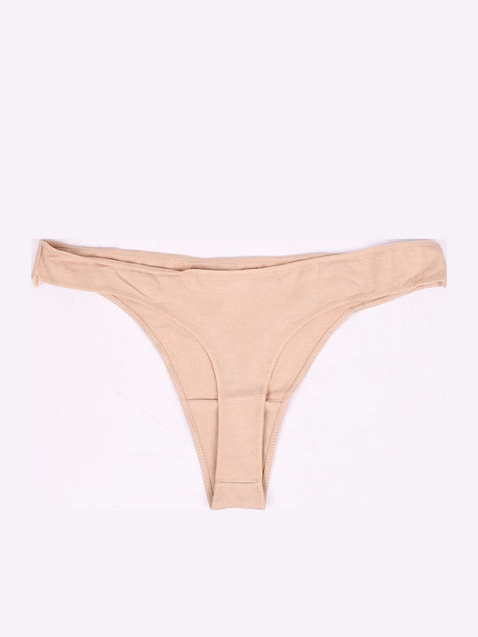 Women's String Beige