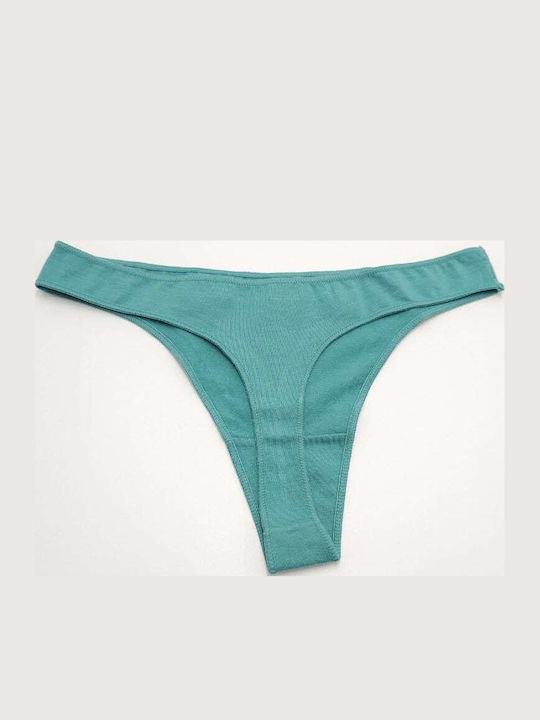 Βαμβακερό Γυναικείο String Μέντα