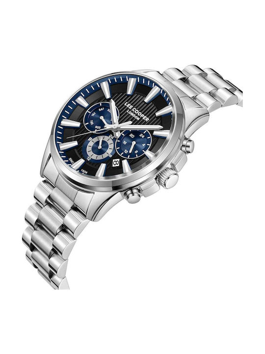 Lee Cooper Dual Time Ρολόι Μπαταρίας με Μεταλλικό Μπρασελέ Lee Cooper Dual Time Ρολόι Μπαταρίας με Μεταλλικό Μπρασελέ