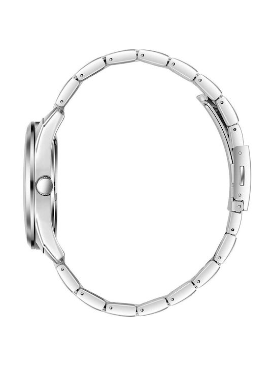 Lee Cooper Men's Bracelet Watch with Silver Metal Bracelet